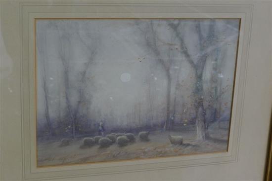 Tom Campbell, The Hazy Moon, Kirkendbright, watercolour